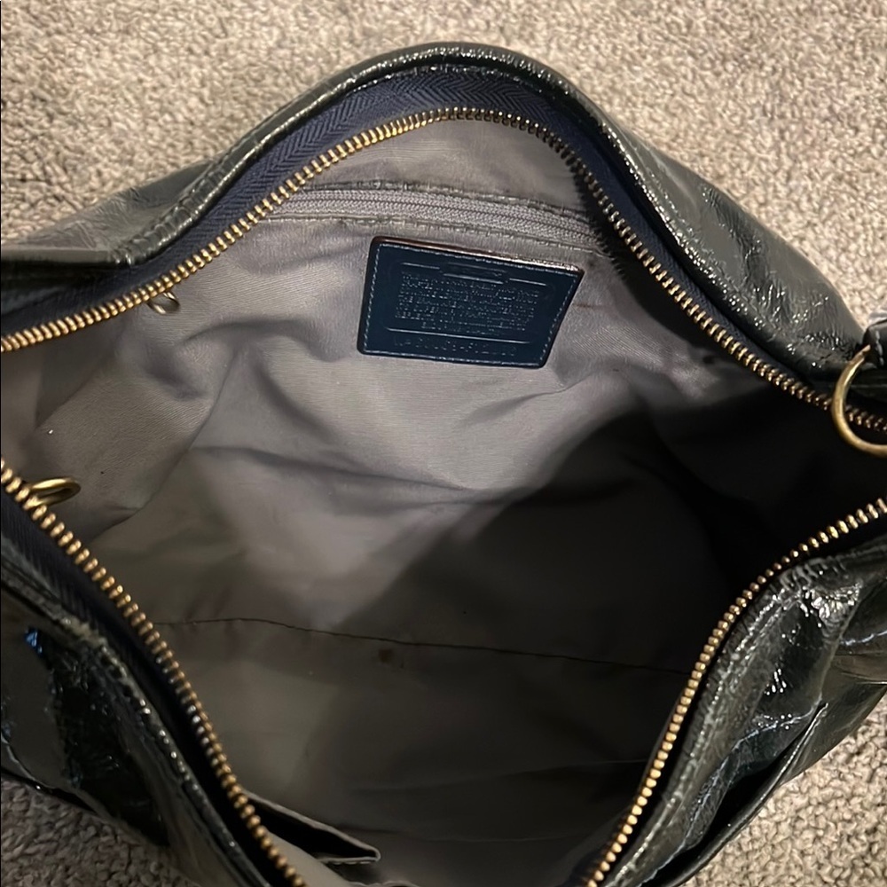 Coach Ego Black Patent Bag - Picture 5 of 6